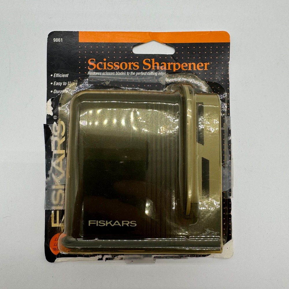 Fiskars Scissors Sharpener 9861 Handheld Blade Restorer Tool Made in Finland